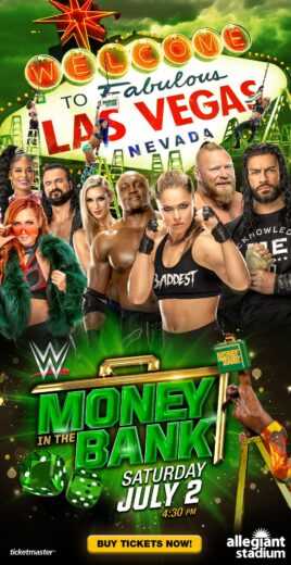 عرض WWE Money In The Bank 2022 مترجم للعربية اون لاين
